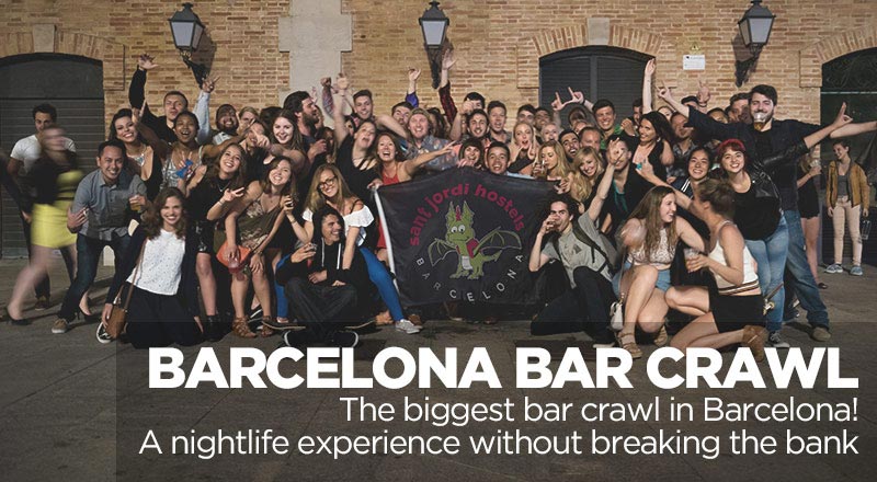 The Biggest Bar Crawl In Barcelona Sant Jordi Hostels